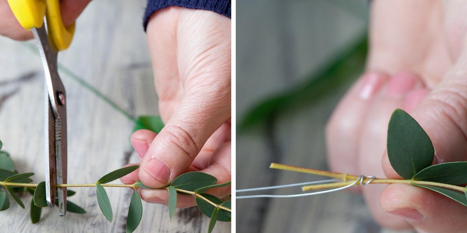cutting-folliage-rose-corsage